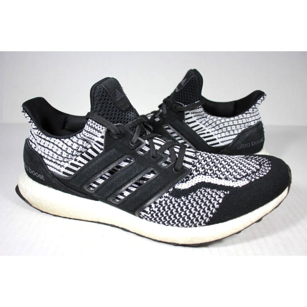 adidas Black White Knit Men's Running Sneakers